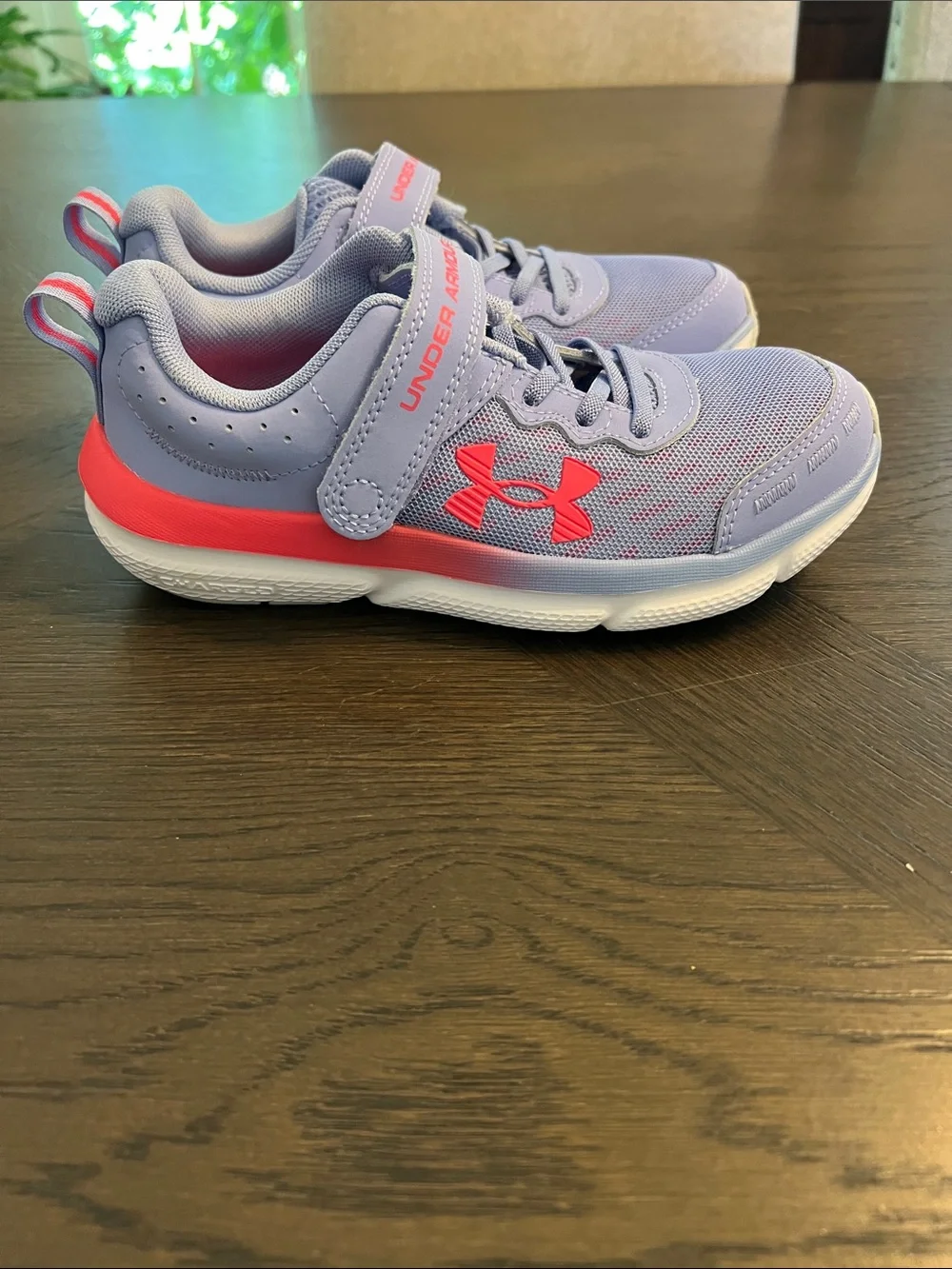 Under Armour Kids Lavender and Coral Athletic Sneakers